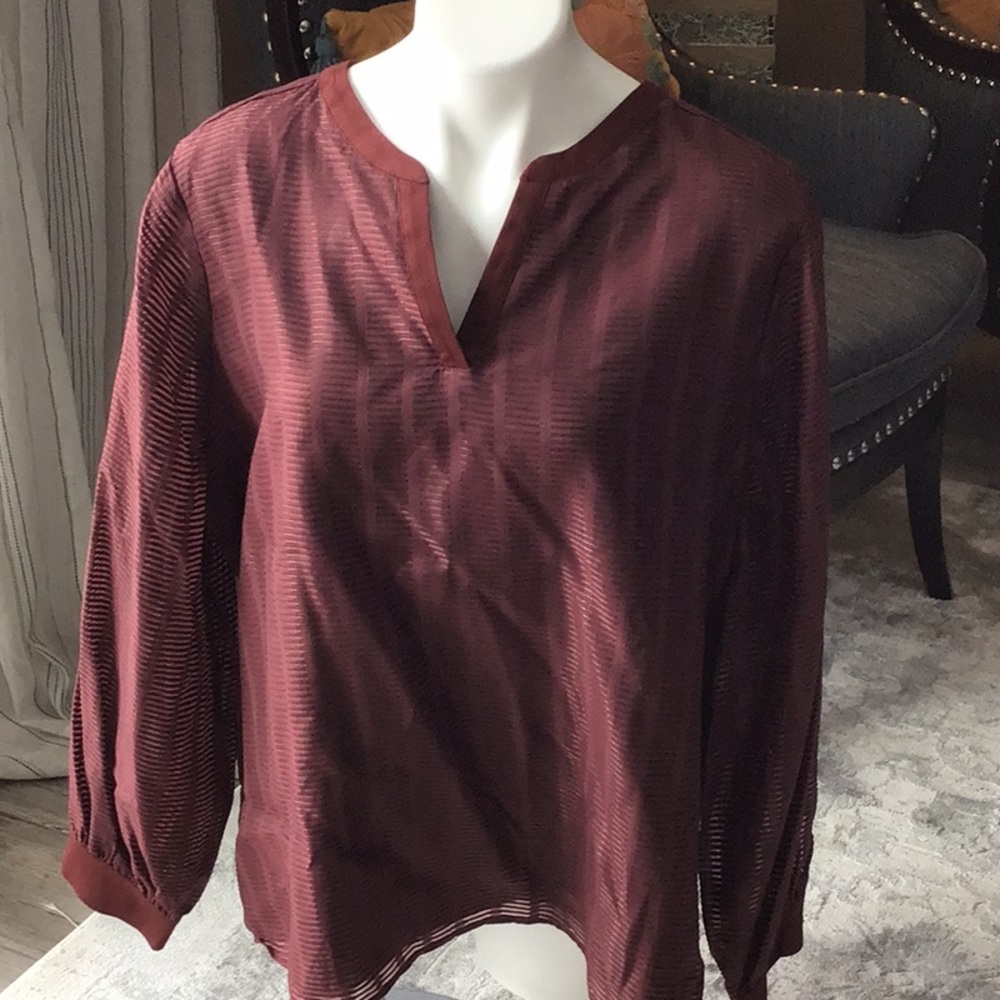 Long  v neck sleeve top